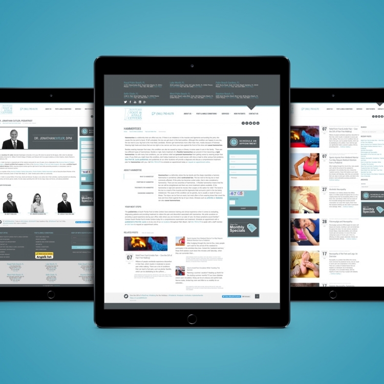 Podiatrist Responsive Website Design Podiatrist Responsive Website Design