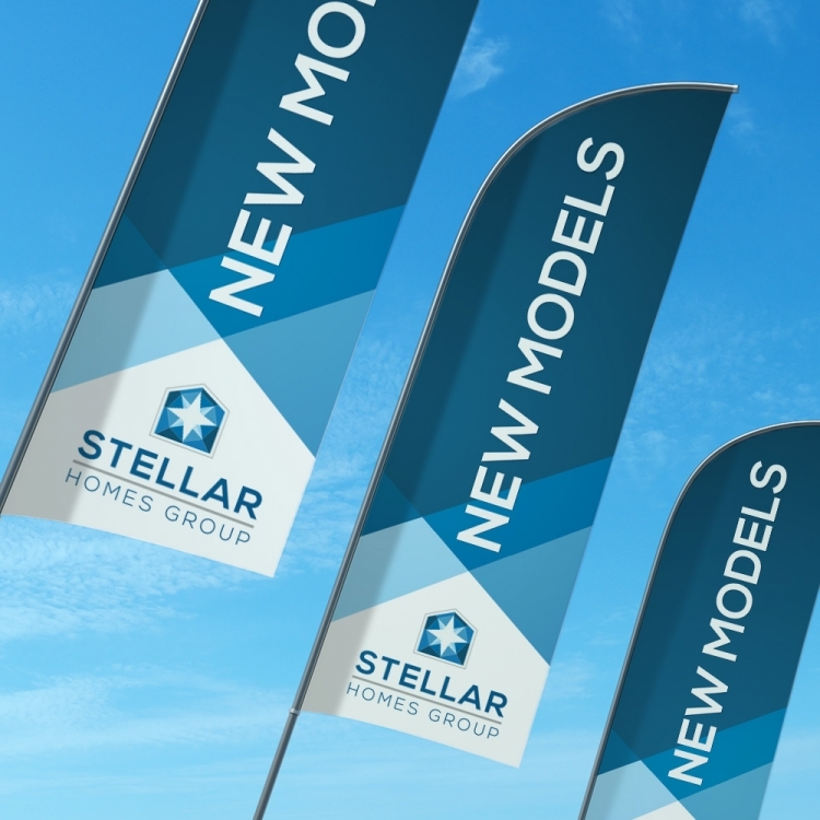 Real Estate Developer Feather Flag Design Real Estate Developer Feather Flag Design